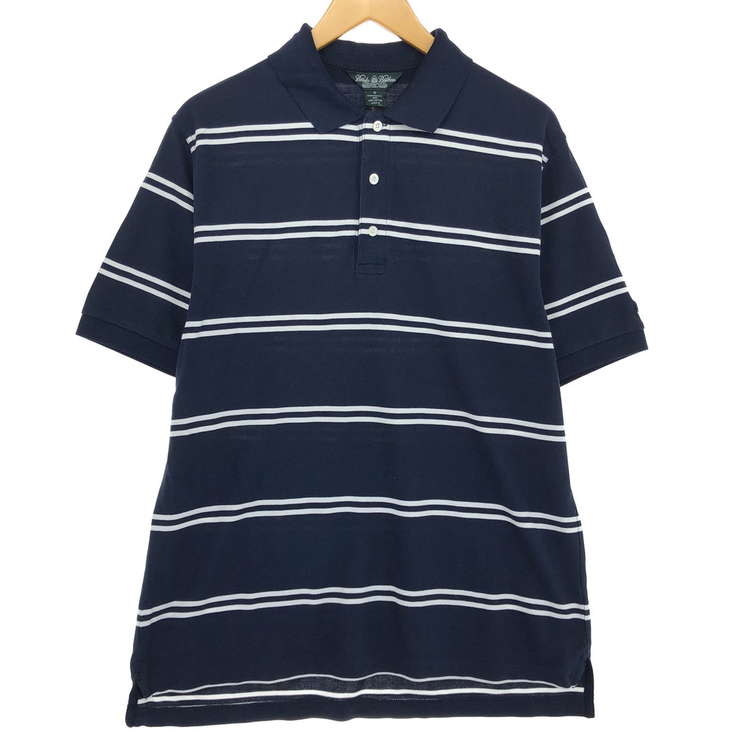 Brooks Brothers COUNTRY CLUB short sleeve striped polo shirt, men's size M / eaa466605