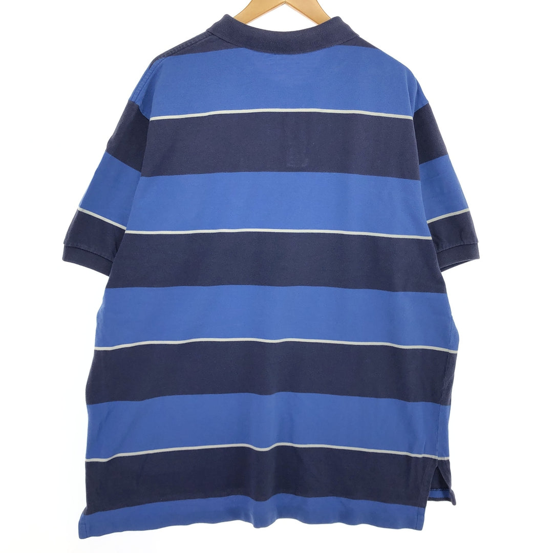 Ralph Lauren POLO by Ralph Lauren short sleeve striped polo shirt for men, equivalent to XXL, short sleeve / eaa466611