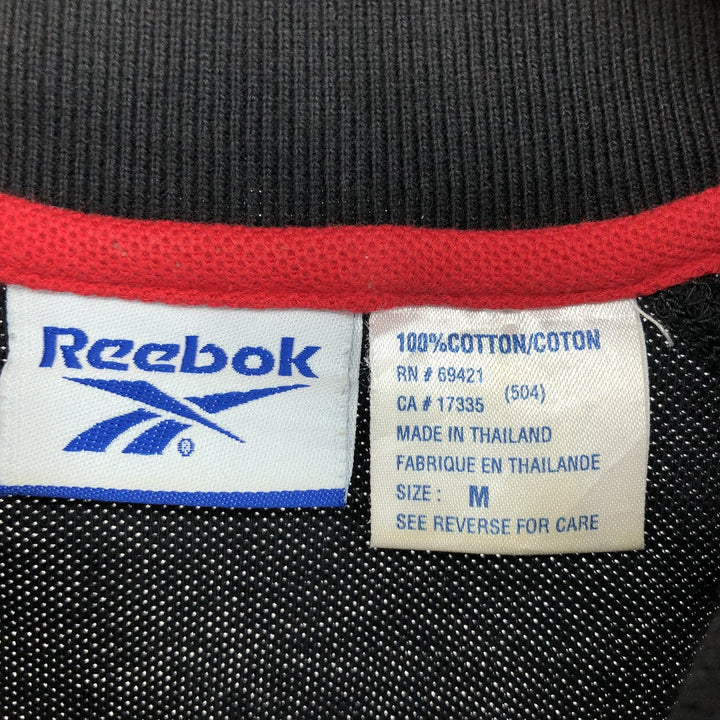 Reebok Half-Zip Short-Sleeve Polo Shirt Men's M Size / eaa466650