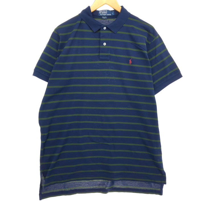 Ralph Lauren POLO by Ralph Lauren short sleeve striped polo shirt, men's size L / eaa466653