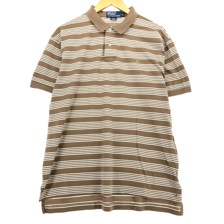 Ralph Lauren POLO by Ralph Lauren short sleeve striped polo shirt men's size L / eaa466661