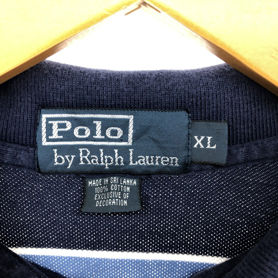 Ralph Lauren POLO by Ralph Lauren Multi-border short sleeve border polo shirt Men's XL equivalent / eaa466675