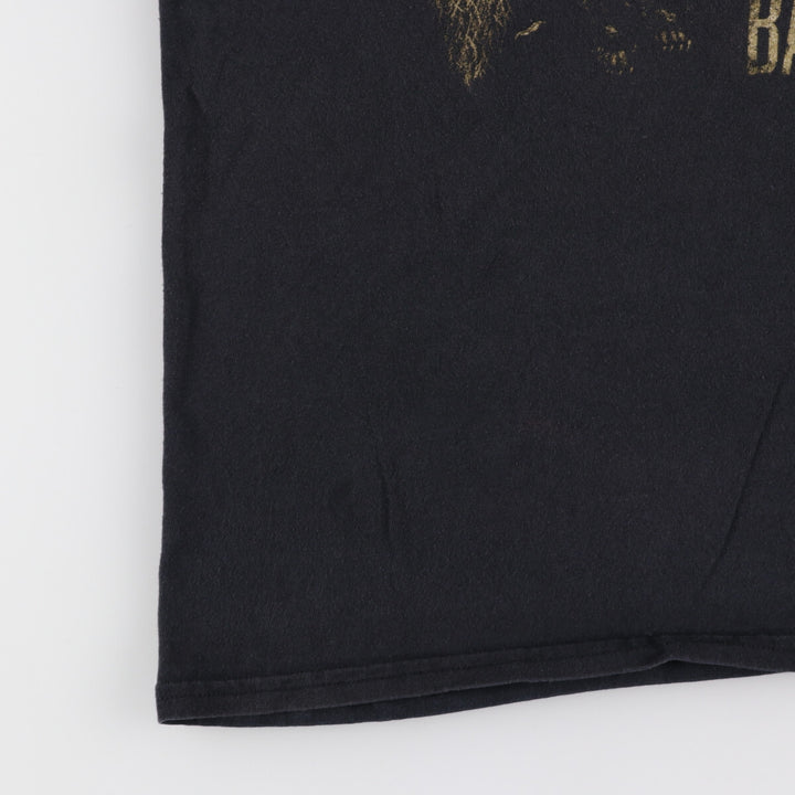 BARONESS Band T-shirt, Men's L size cotton black type Vintage Second Hand