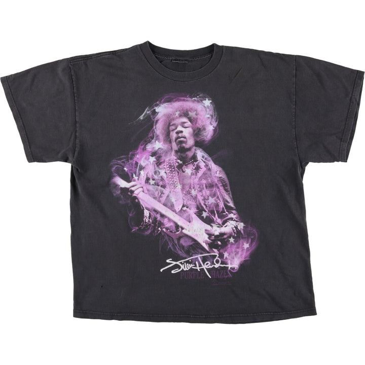 JIMI HENDRIX Jimi Hendrix Band T-shirt Band T Men's XL size unclear black type Vintage Second Hand