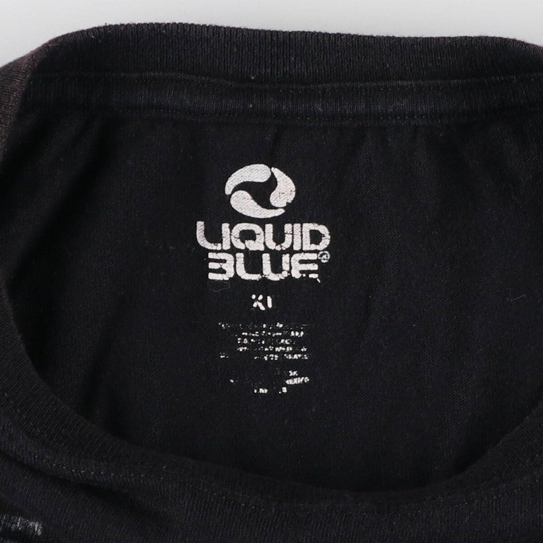 LIQUID BLUE JIMI HENDRIX Jimi Hendrix Band T-shirt Band T Men's XL equivalent unclear black type Vintage Second Hand
