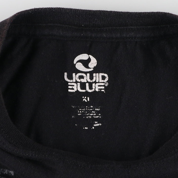 LIQUID BLUE JIMI HENDRIX Jimi Hendrix Band T-shirt Band T Men's XL equivalent unclear black type Vintage Second Hand