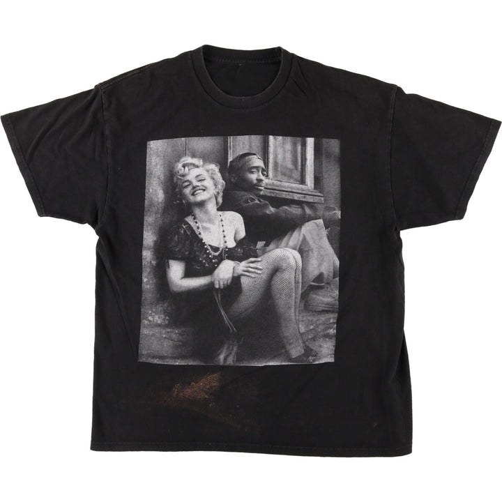 2pac MARILYN MONROE Rap T-shirt Men's L size /eaa466693