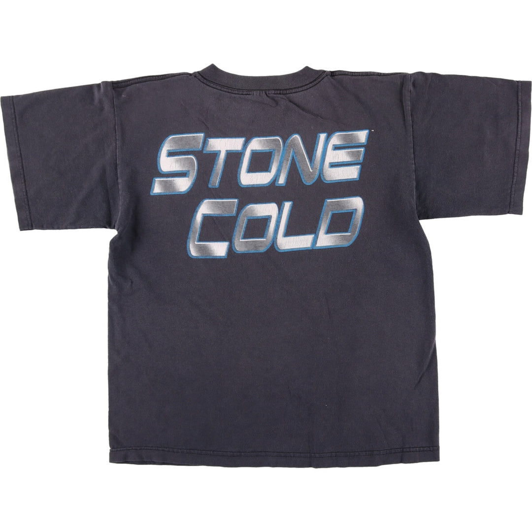 WWF STONE COLD Stone Cold Steve Austin sports print T-shirt men's M size vintage /eaa466694