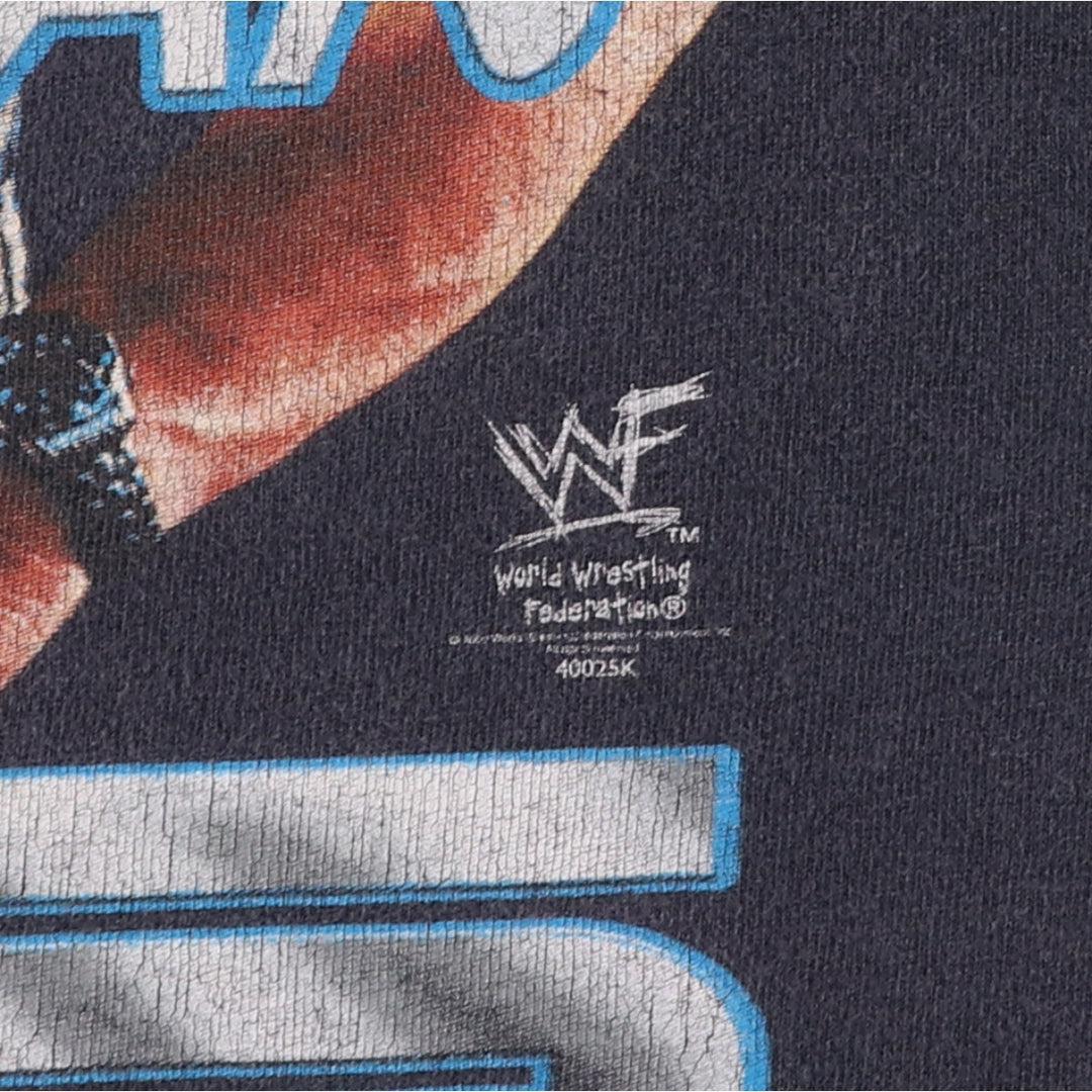 WWF STONE COLD Stone Cold Steve Austin sports print T-shirt men's M size vintage /eaa466694