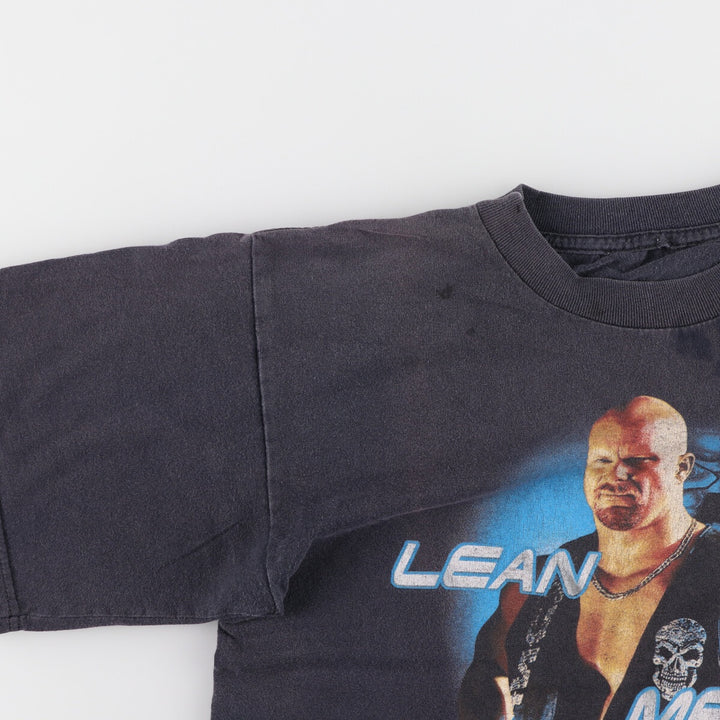 WWF STONE COLD Stone Cold Steve Austin sports print T-shirt men's M size vintage /eaa466694