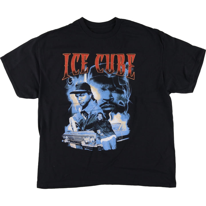 ICE CUBE Rap T-shirt, Men's XL size cotton black type Vintage Second Hand