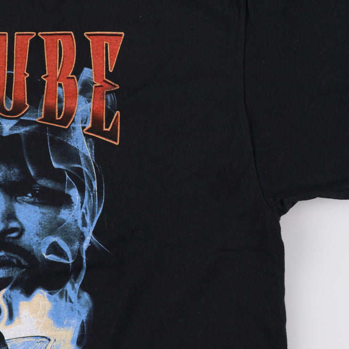 ICE CUBE Rap T-shirt, Men's XL size cotton black type Vintage Second Hand