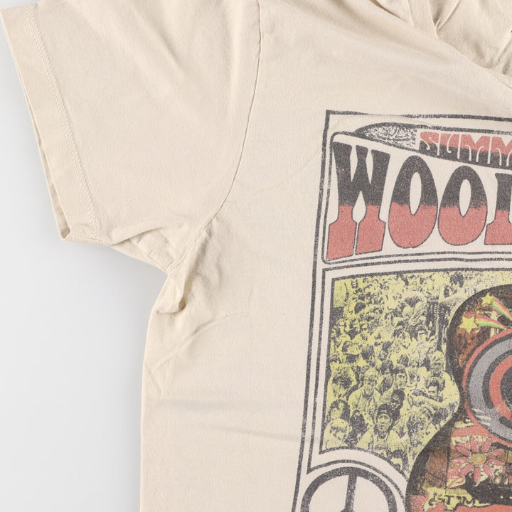 LIFE WOODSTOCK Woodstock Festival Band T-Shirt, Made in Haiti, Men's L size /eaa466696