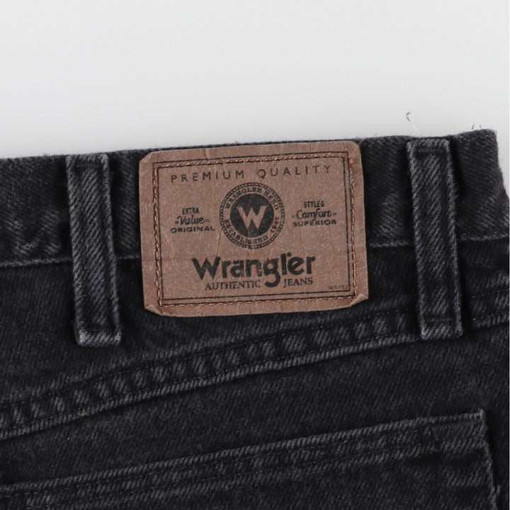 Wrangler Black Denim Straight Denim Pants Men's W37 / eaa466731