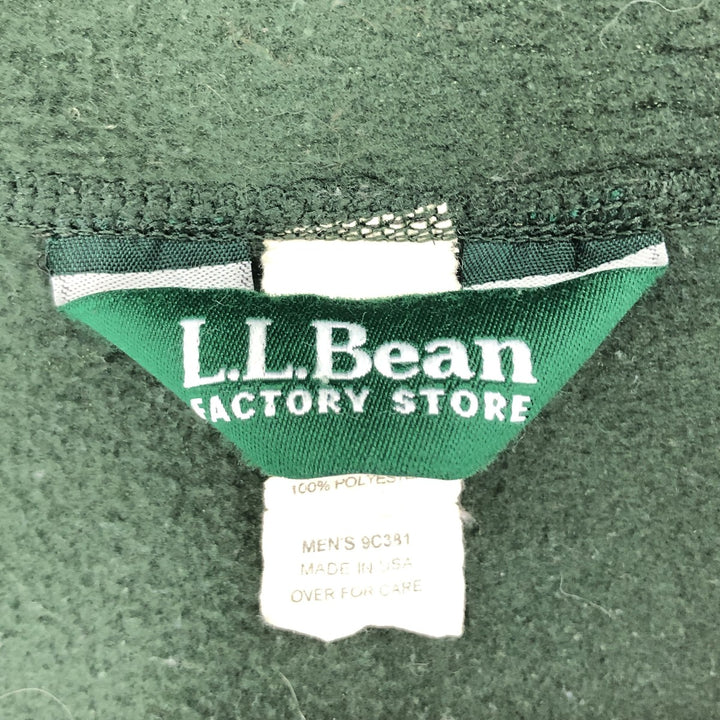 90'S LLBean Half Zip Fleece Pullover Made in USA Men's L Size Vintage /eaa466743