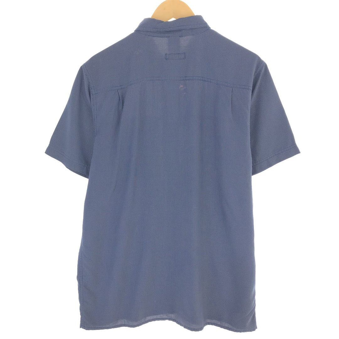 THE NORTH FACE Check Pattern Short Sleeve Fishing Shirt Men's L size / eaa466744