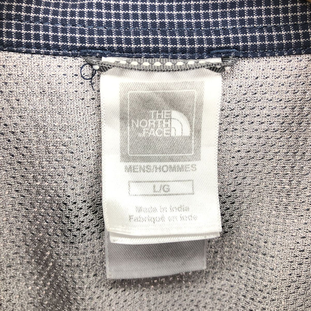 THE NORTH FACE Check Pattern Short Sleeve Fishing Shirt Men's L size / eaa466744