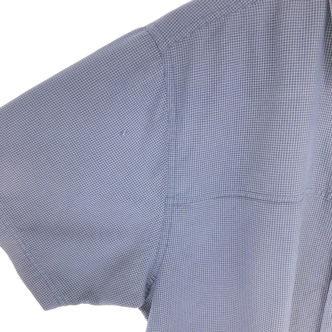 THE NORTH FACE Check Pattern Short Sleeve Fishing Shirt Men's L size / eaa466744