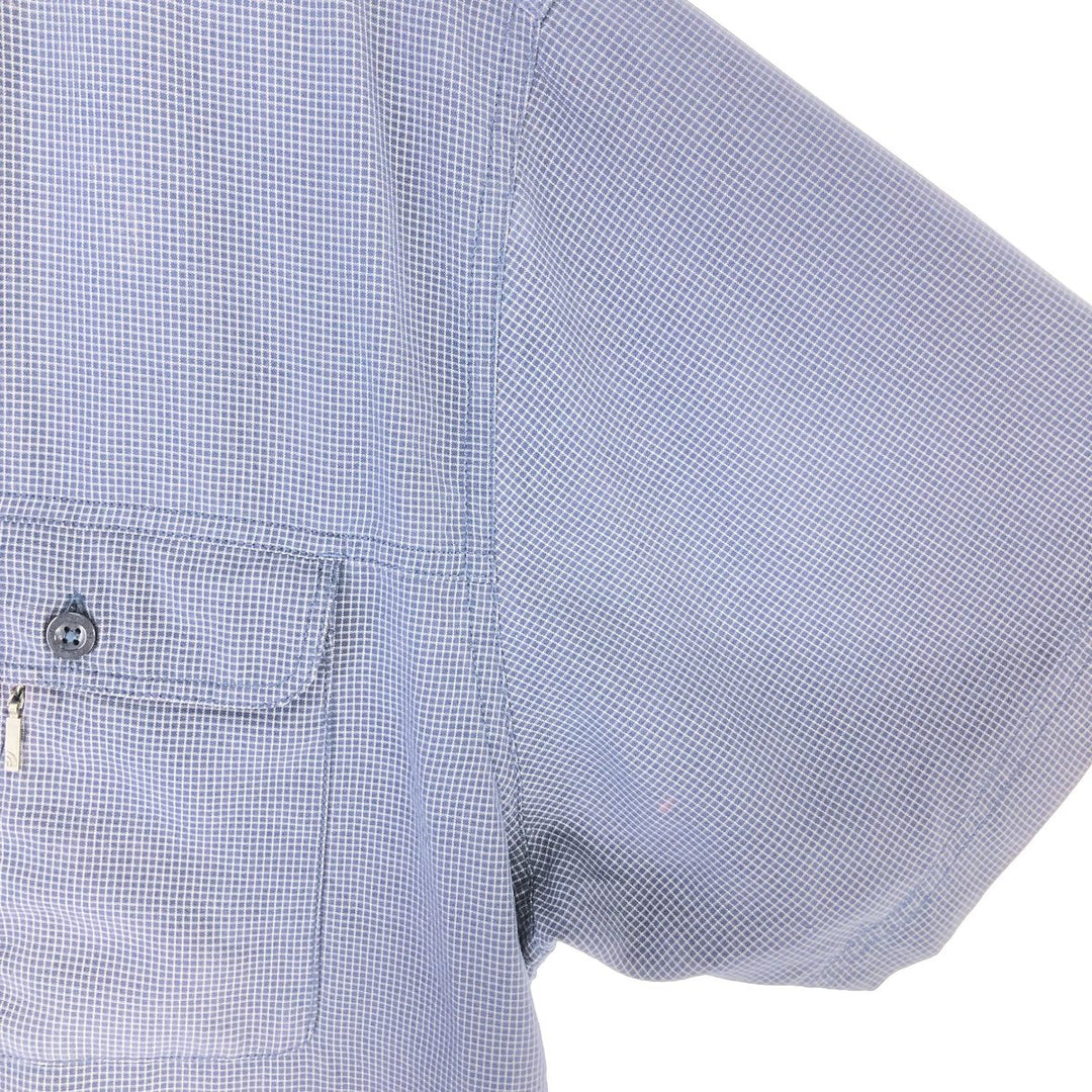 THE NORTH FACE Check Pattern Short Sleeve Fishing Shirt Men's L size / eaa466744