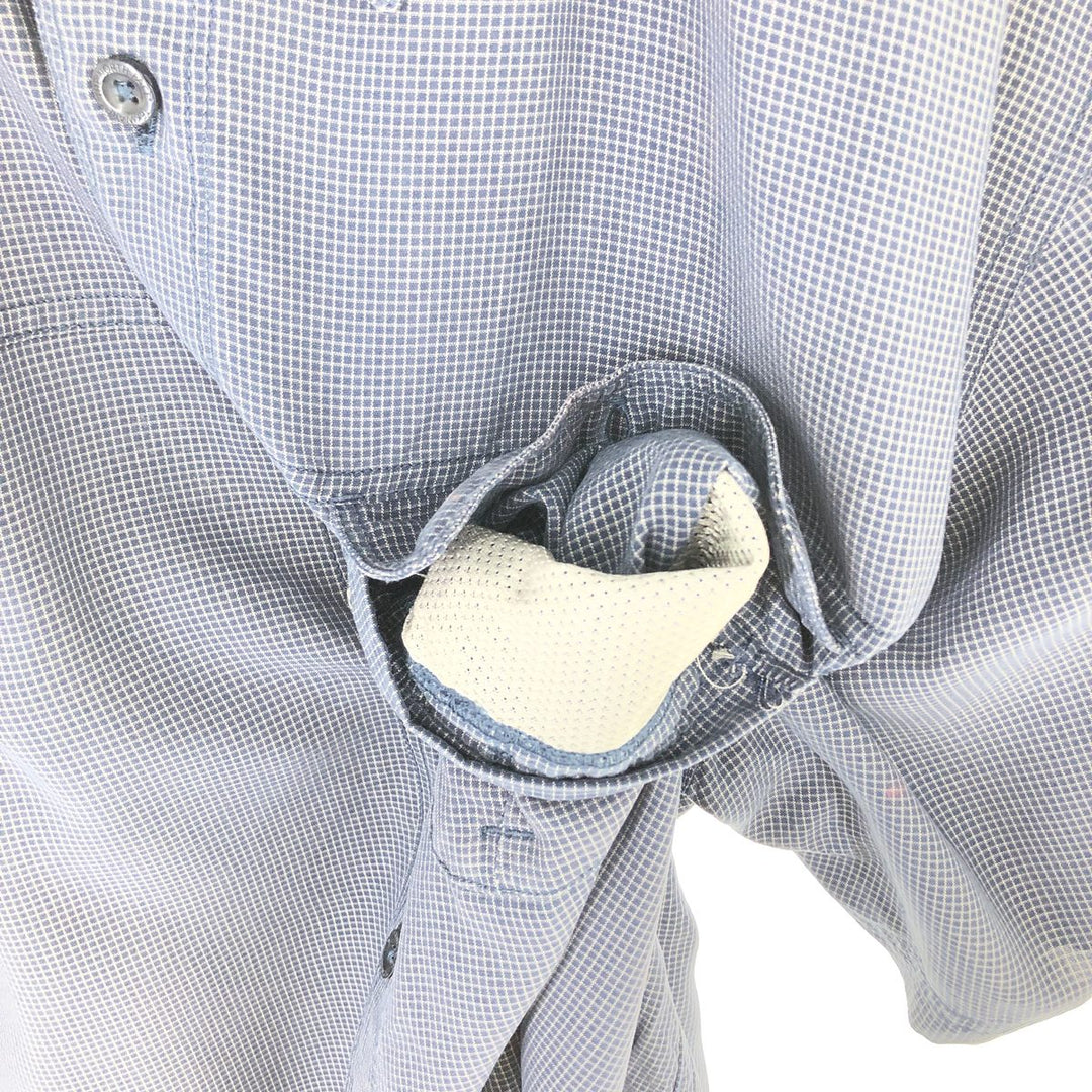 THE NORTH FACE Check Pattern Short Sleeve Fishing Shirt Men's L size / eaa466744