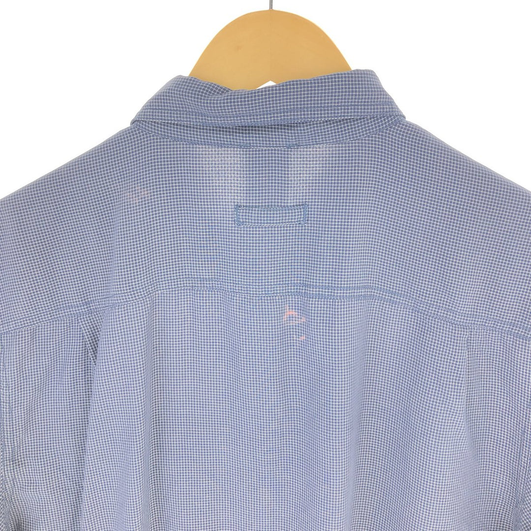 THE NORTH FACE Check Pattern Short Sleeve Fishing Shirt Men's L size / eaa466744