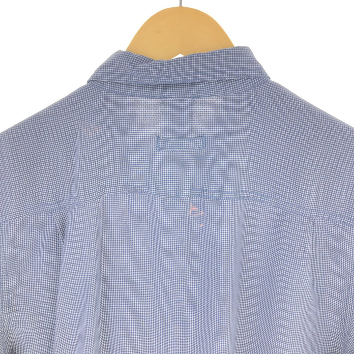 THE NORTH FACE Check Pattern Short Sleeve Fishing Shirt Men's L size / eaa466744