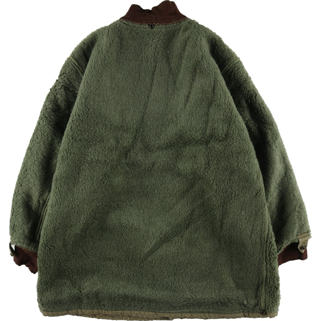 1960'S Canadian Military Boa Liner Jacket, Large, Men's Size L, Vintage unclear Khaki type sage green Vintage Second Hand