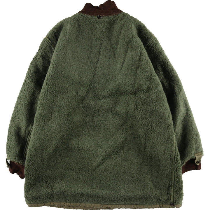 1960'S Canadian Military Boa Liner Jacket, Large, Men's Size L, Vintage unclear Khaki type sage green Vintage Second Hand