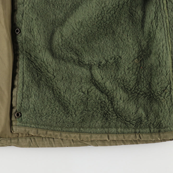 1960'S Canadian Military Boa Liner Jacket, Large, Men's Size L, Vintage unclear Khaki type sage green Vintage Second Hand