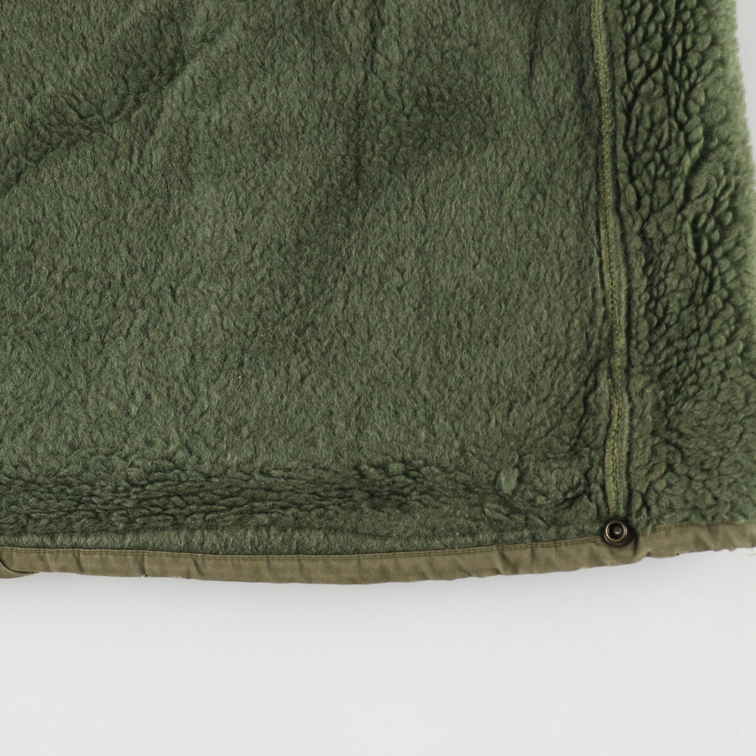 1960'S Canadian Military Boa Liner Jacket, Large, Men's Size L, Vintage unclear Khaki type sage green Vintage Second Hand