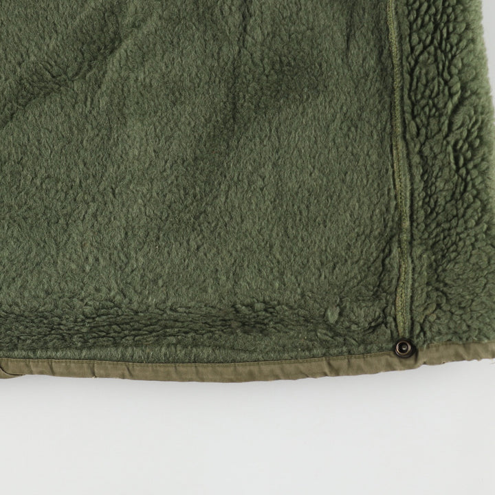 1960'S Canadian Military Boa Liner Jacket, Large, Men's Size L, Vintage unclear Khaki type sage green Vintage Second Hand