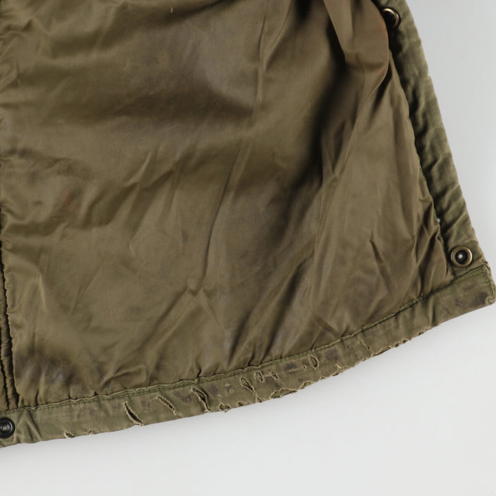 1960'S Canadian Military Boa Liner Jacket, Large, Men's Size L, Vintage unclear Khaki type sage green Vintage Second Hand