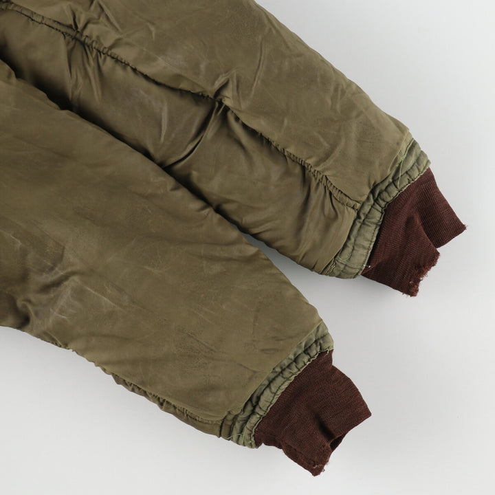 1960'S Canadian Military Boa Liner Jacket, Large, Men's Size L, Vintage unclear Khaki type sage green Vintage Second Hand