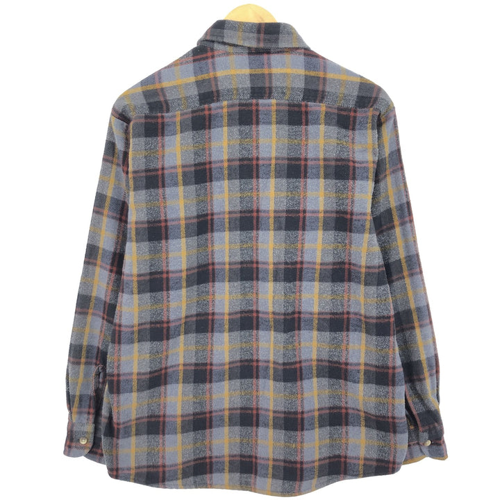 90'S Five Brother Long Sleeve Heavy Flannel Check Shirt Men's L Size Vintage /eaa466771