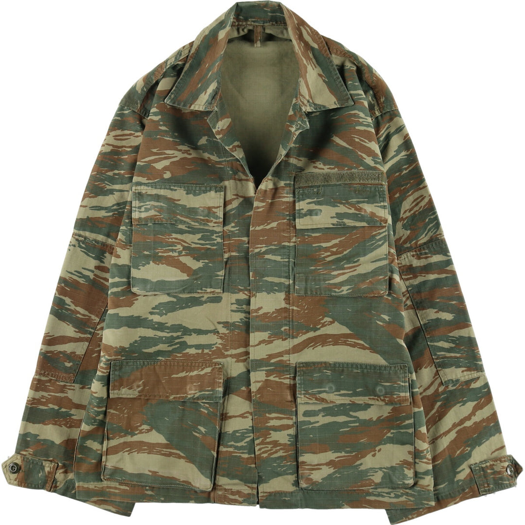 Greek Army Lisard Camo Camouflage Pattern Ripstop BDU Military Jacket Men's M size / eaa466773