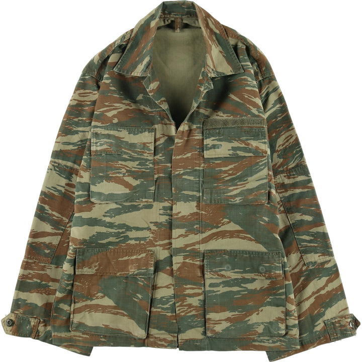 Greek Army Lisard Camo Camouflage Pattern Ripstop BDU Military Jacket Men's M size / eaa466773