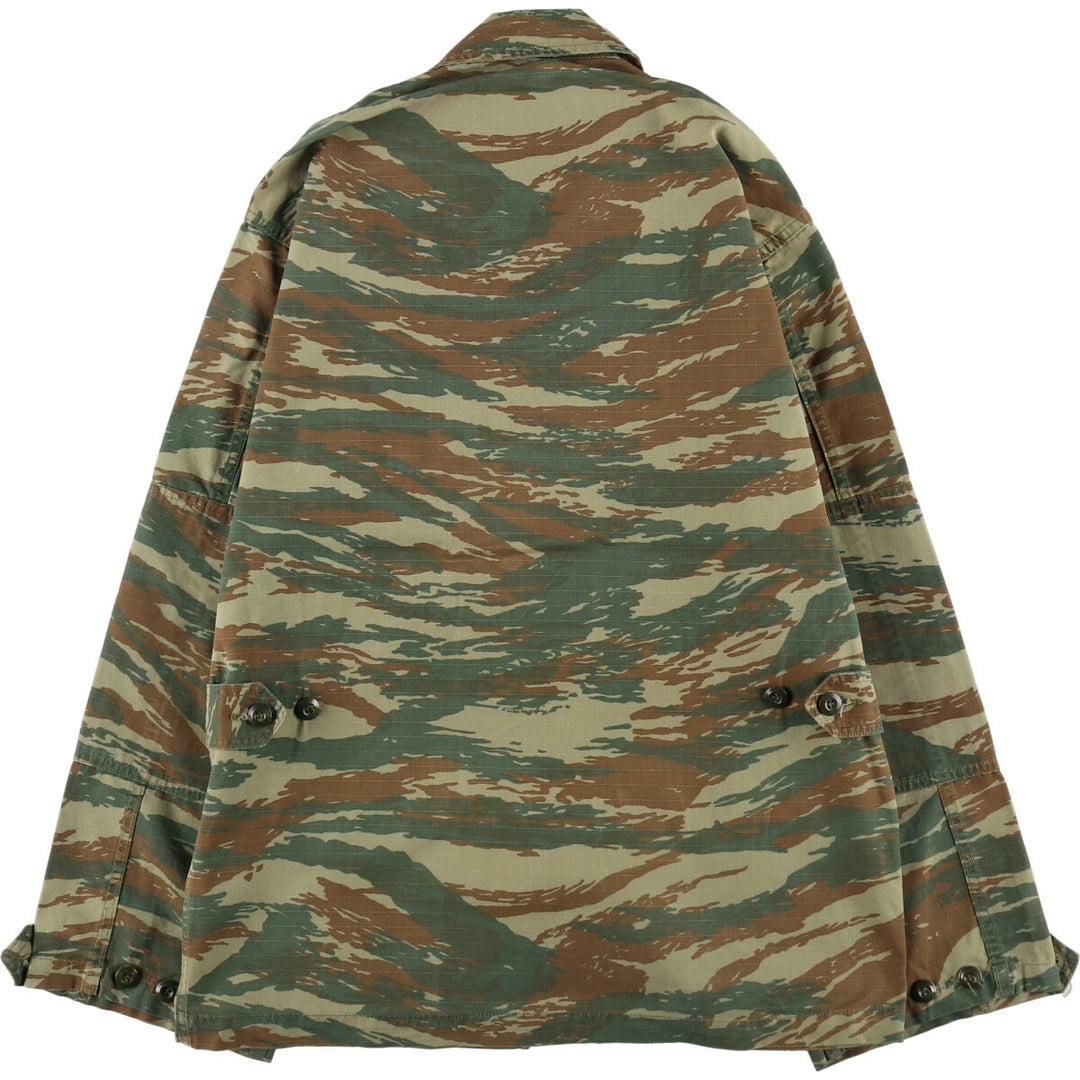 Greek Army Lisard Camo Camouflage Pattern Ripstop BDU Military Jacket Men's M size / eaa466773