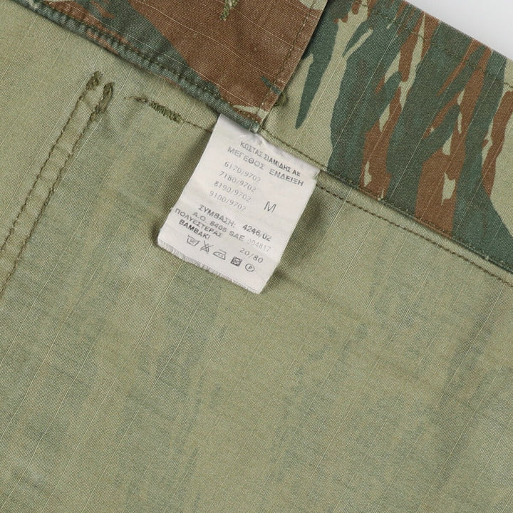 Greek Army Lisard Camo Camouflage Pattern Ripstop BDU Military Jacket Men's M size / eaa466773