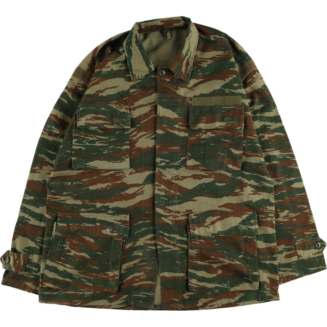 Greek Military Camouflage Pattern Lizard Camo BDU Military Jacket Men's M size / eaa466776