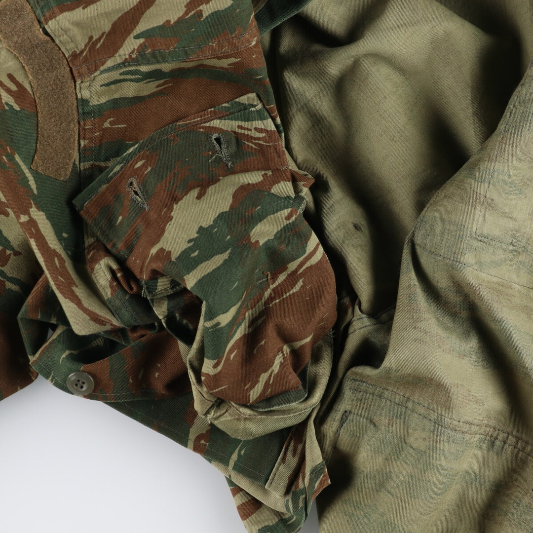 Greek Military Camouflage Pattern Lizard Camo BDU Military Jacket Men's M size / eaa466776