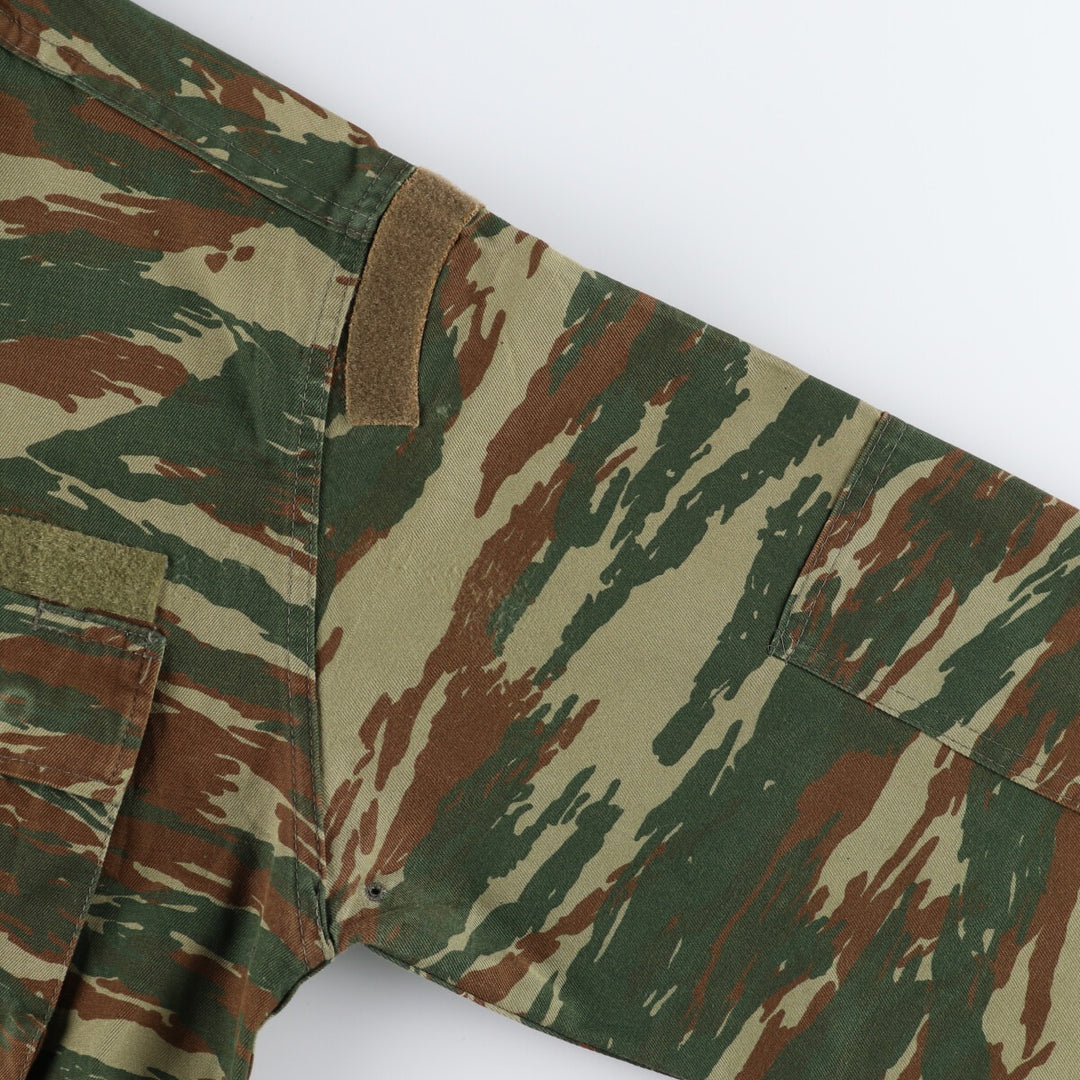Greek Military Camouflage Pattern Lizard Camo BDU Military Jacket Men's M size / eaa466776