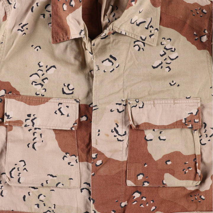 Genuine US military camouflage Pattern 6C Desert Chocolate Chip Camo BDU Military Jacket Made in USA SMALL Men's S equivalent /eaa466780