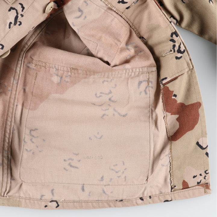 Genuine US military camouflage Pattern 6C Desert Chocolate Chip Camo BDU Military Jacket Made in USA SMALL Men's S equivalent /eaa466780