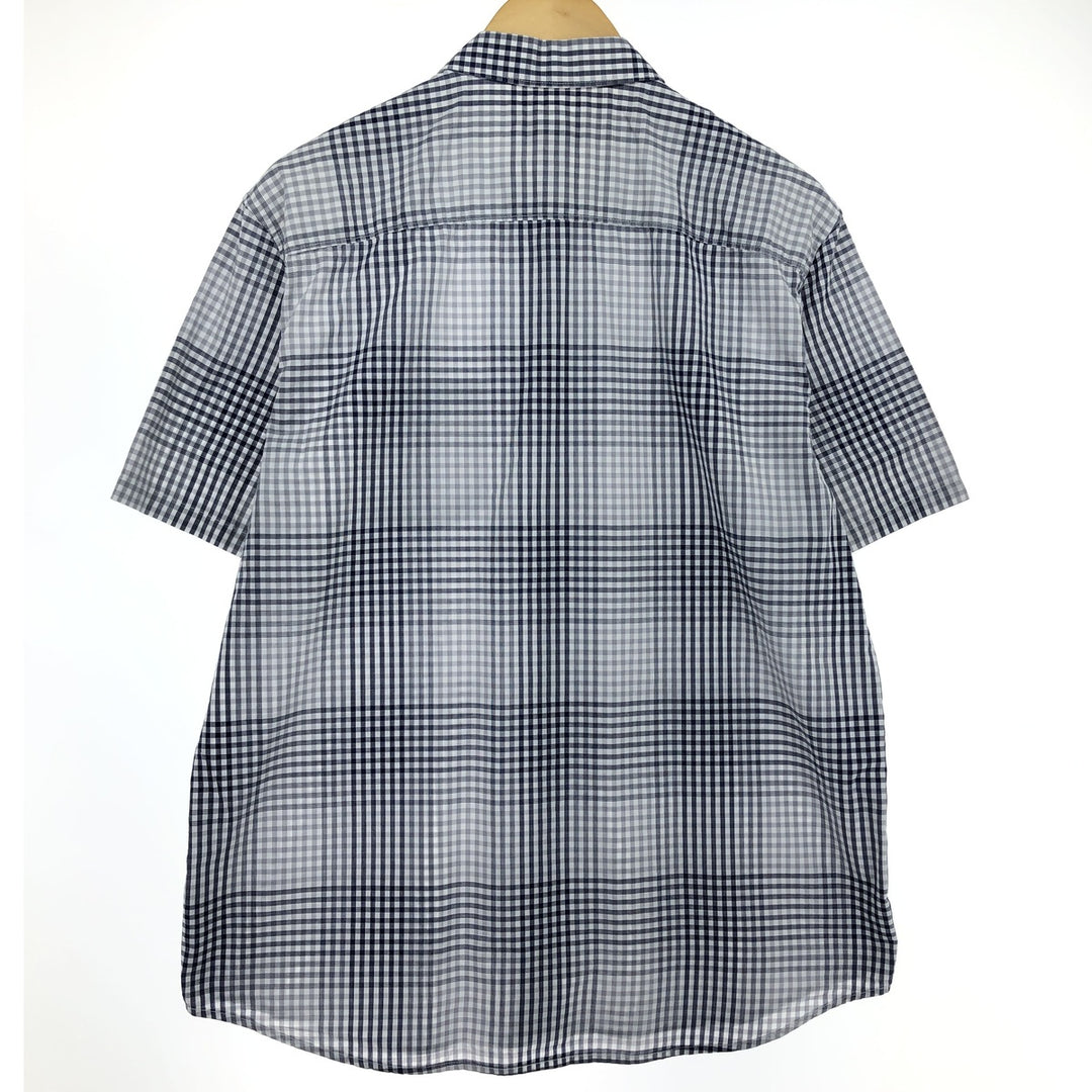 Calvin Klein Short Sleeve Cotton Check Shirt Men's L /eaa466807