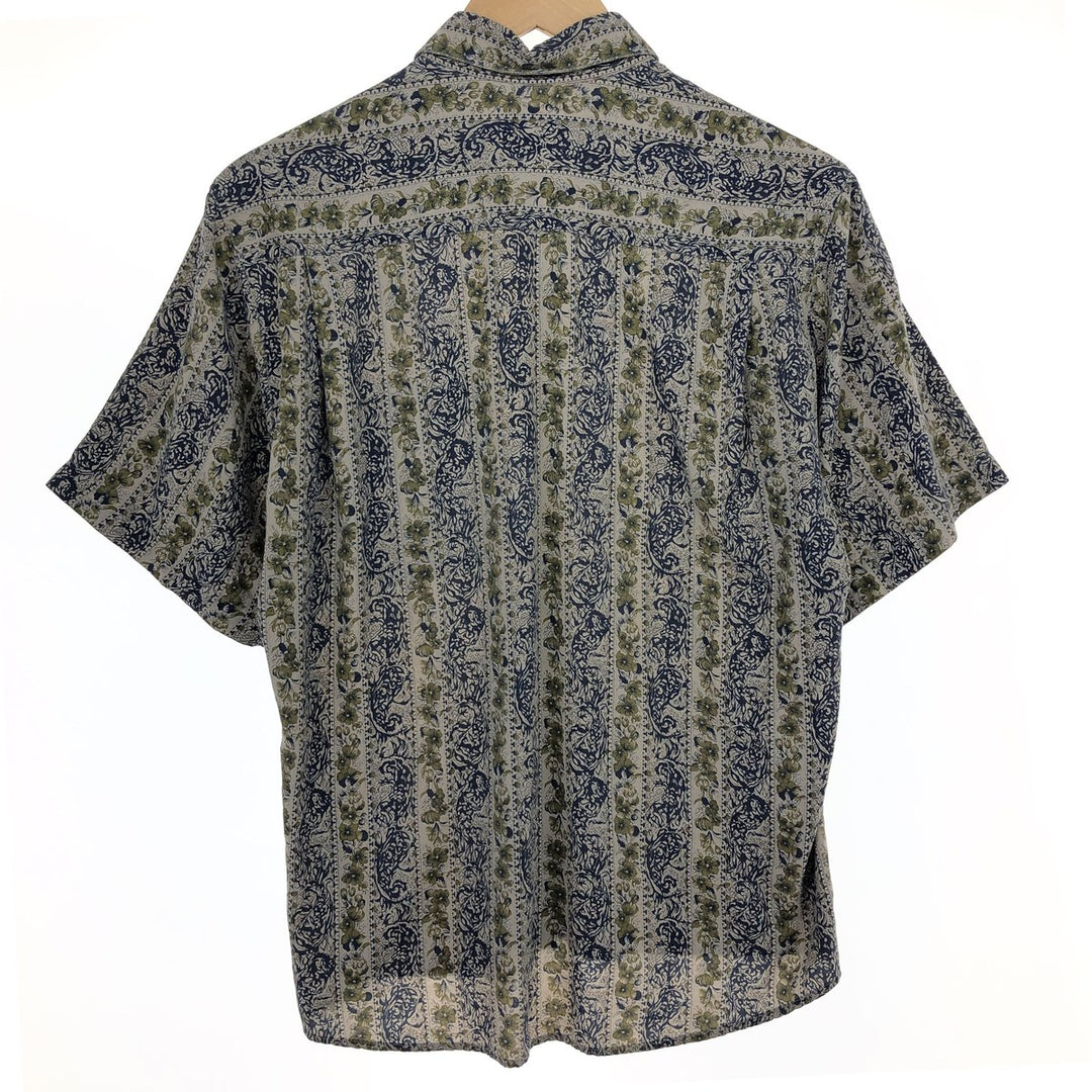 ROPIC Border pattern all-over print short-sleeve cotton shirt, men's size S /eaa466810