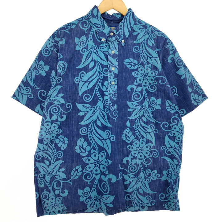 Reyn Spooner PHIL EDWARDS All-over border pattern button-down Hawaiian aloha shirt Made in Hawaii Men's L /eaa466811