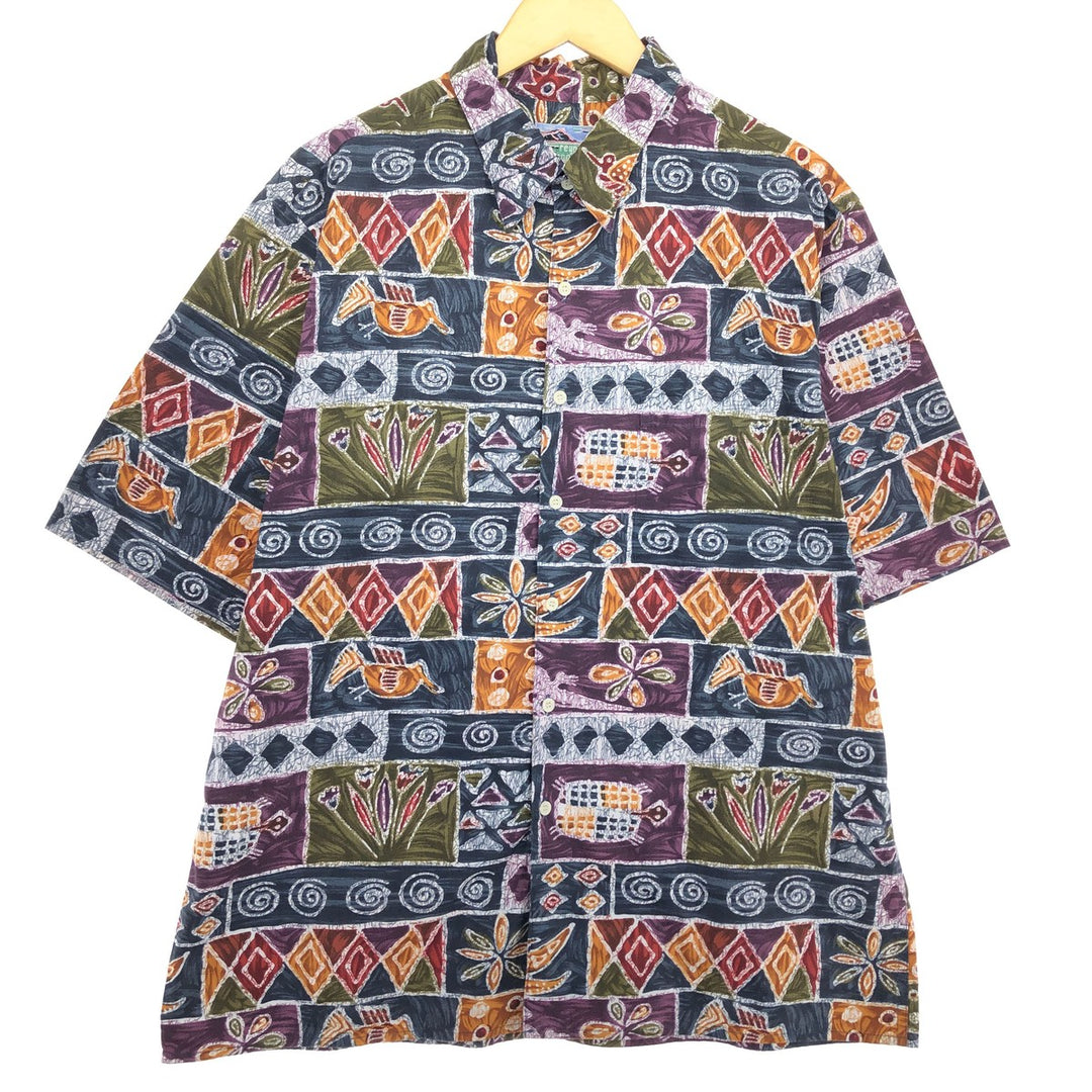 80s-90'S Reyn Spooner Diamond Head Tag Hawaiian Aloha Shirt Made in Hawaii Men's L Vintage /eaa466827