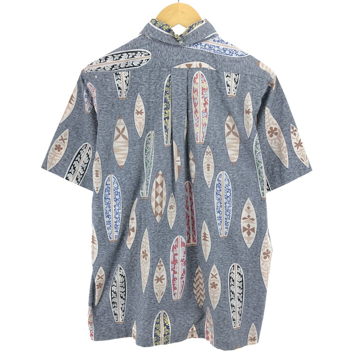 Reyn Spooner Phil Edwards All-Over Surfboard Pattern Pullover Hawaiian Aloha Shirt Made in Hawaii Men's M /eaa466842