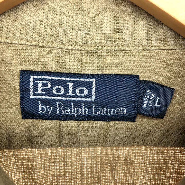 Ralph Lauren POLO RALPH LAUREN short sleeve linen shirt men's L equivalent /eaa466898