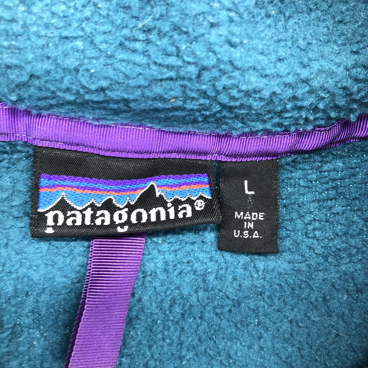 80s-90'S Patagonia Snap-T 25530 Half-Snap Fleece Pullover Made in USA Men's L Size Vintage /eaa466913